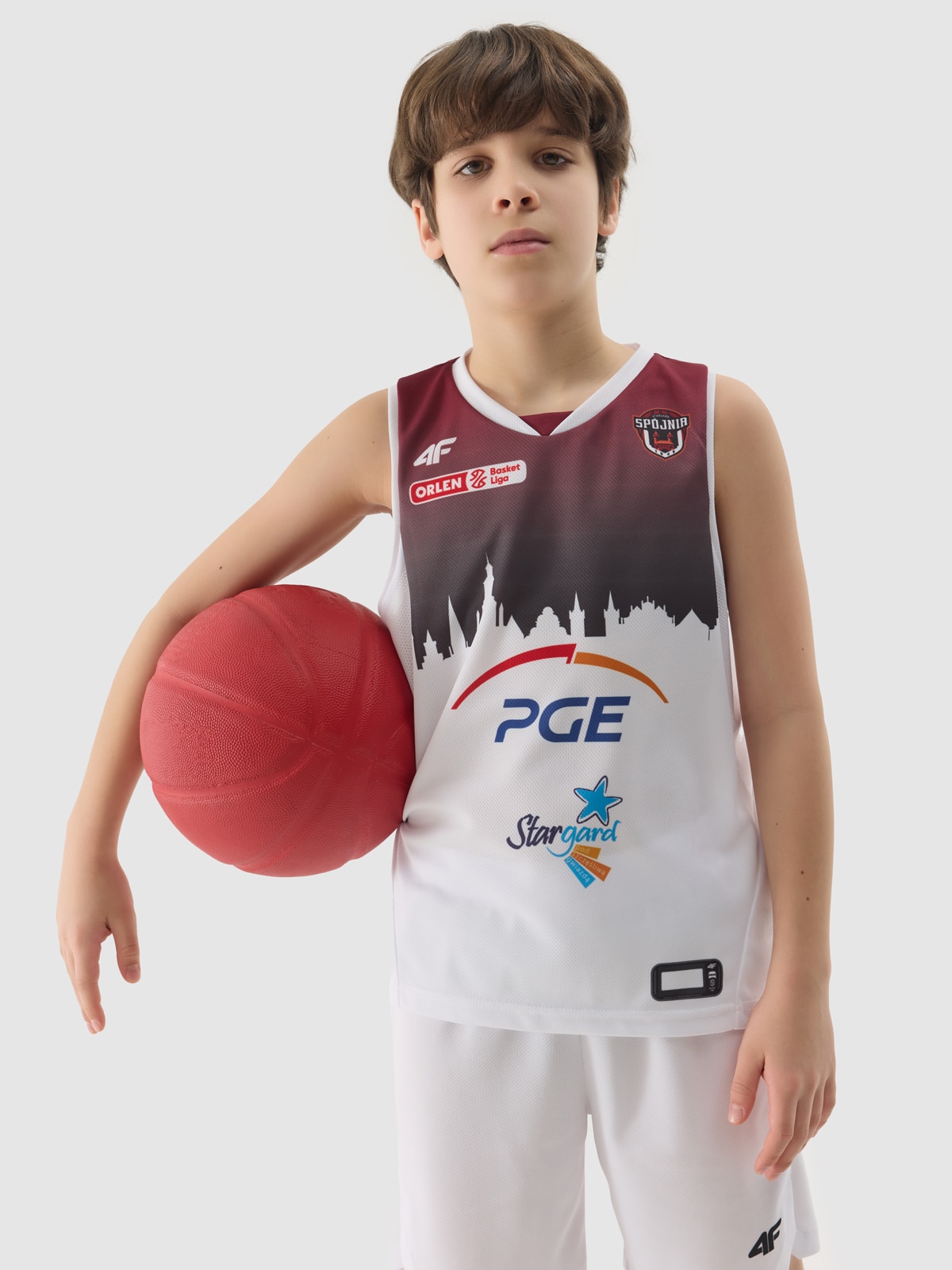 Koszulka meczowa replika domowa z sezonu 2023/24 dziecięca 4F x Spójnia Stargard - multikolor