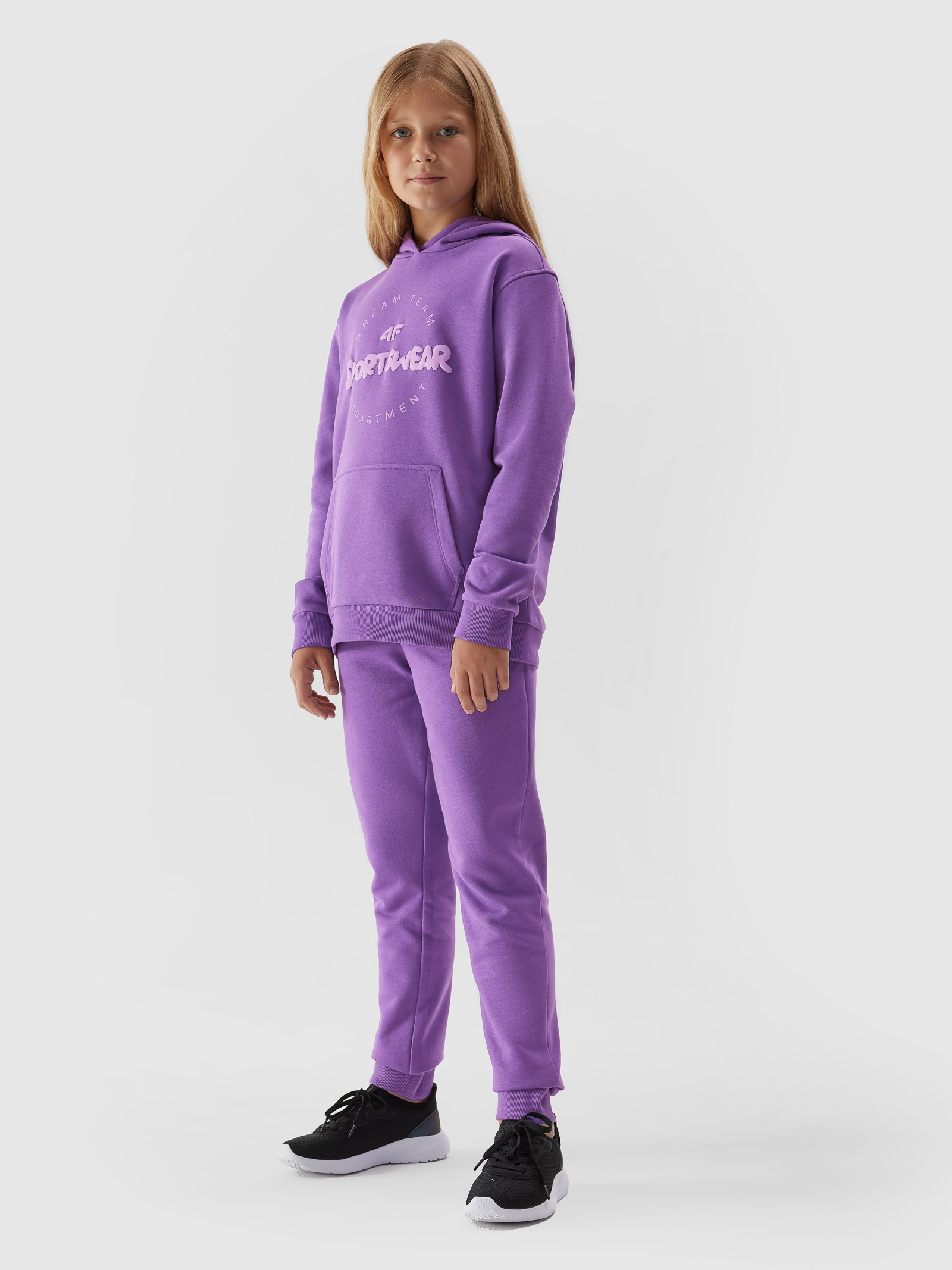 Spodnie dresowe joggery dziewczęce
