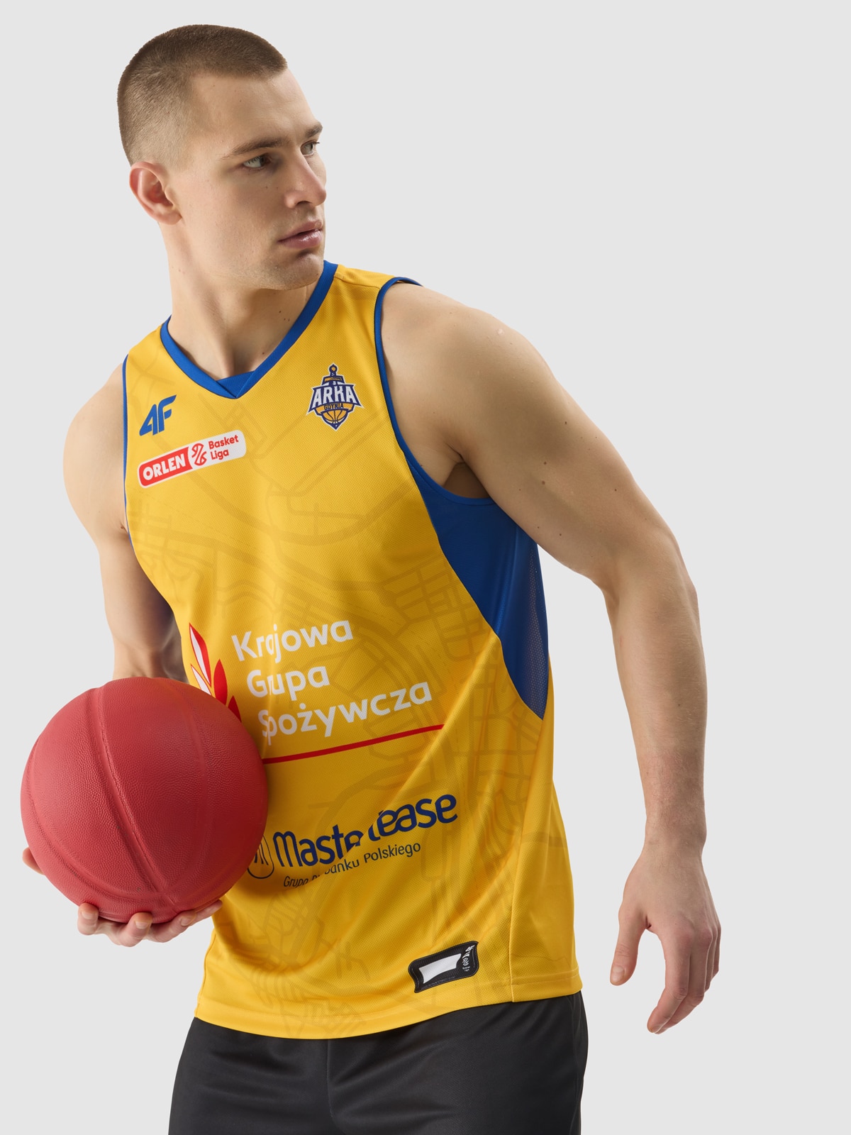 4F Koszulka meczowa replika domowa z sezonu 2023/24 męska 4F x Arka Gdynia - multikolor XXL