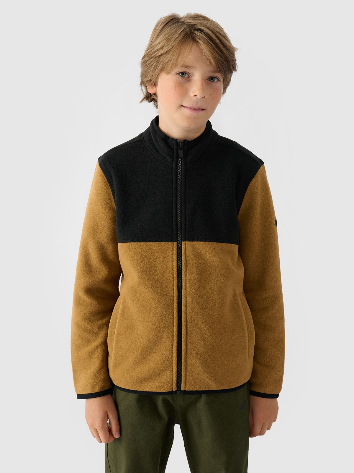 4F Polar ze stójką regular chłopięcy - żółty 152 (11-12 lat)