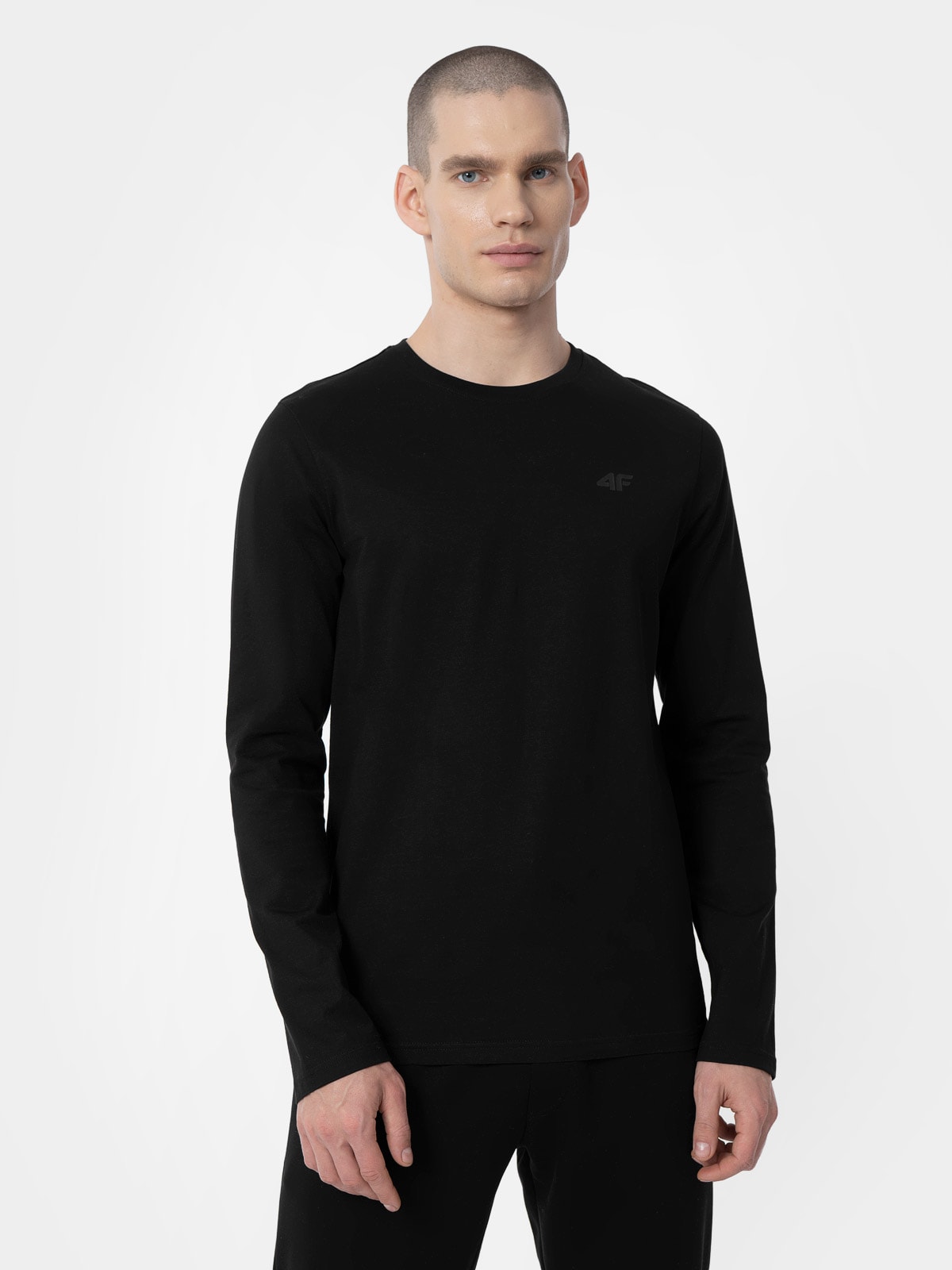 Longsleeve regular gładki męski