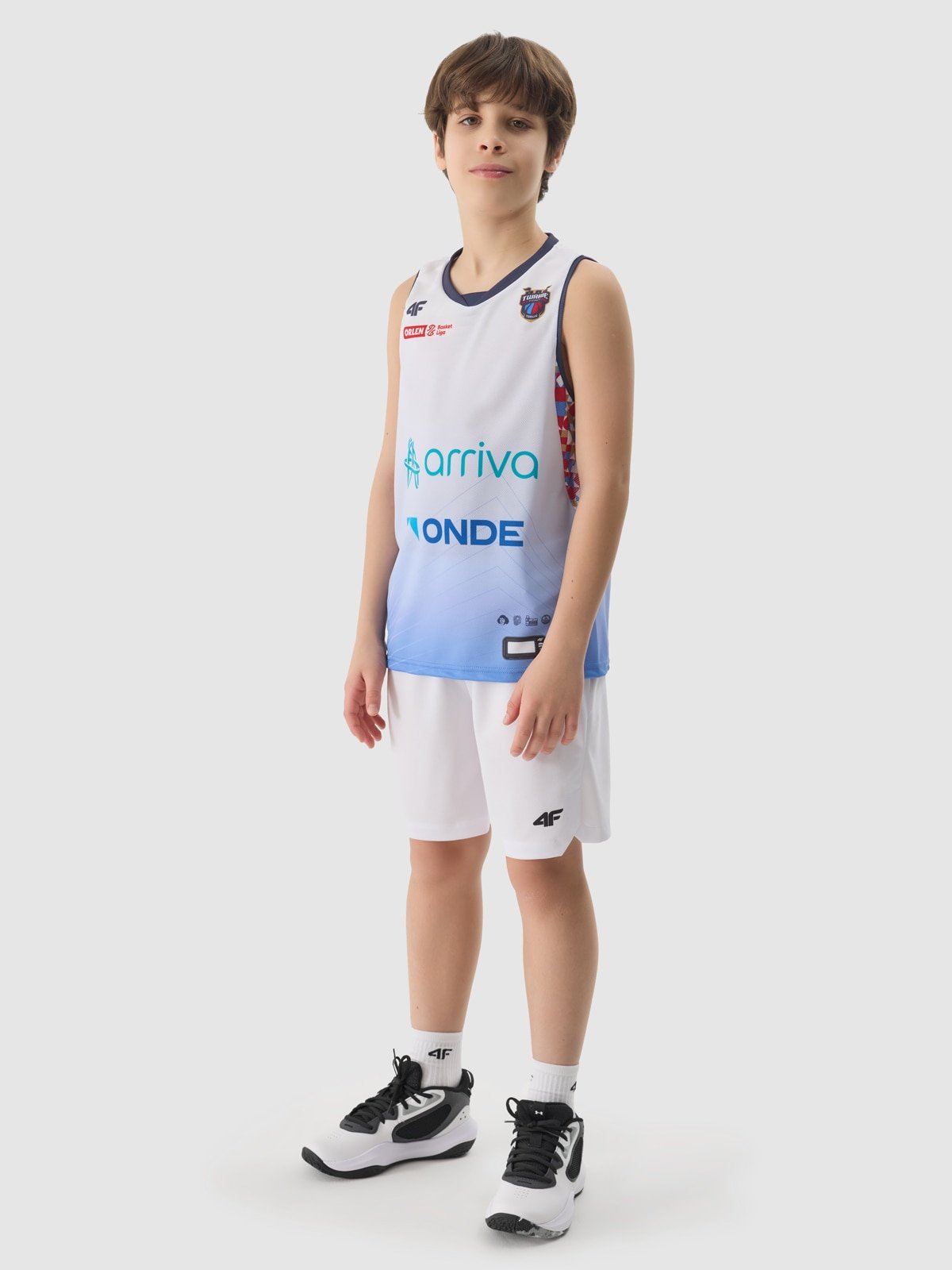 Tank top replika domowy z sezonu 2023/24 dziecięcy 4F x Twarde Pierniki Toruń - multikolor