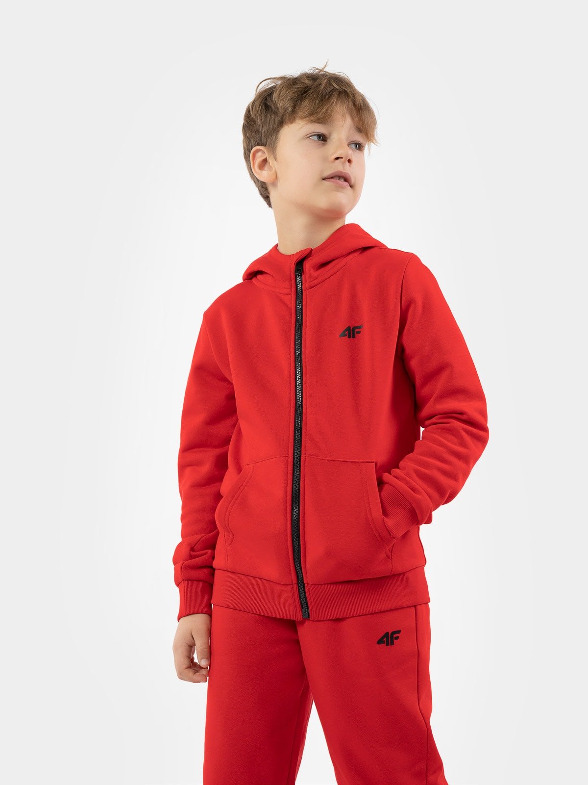 Bluza dresowa rozpinana z kapturem chłopięca