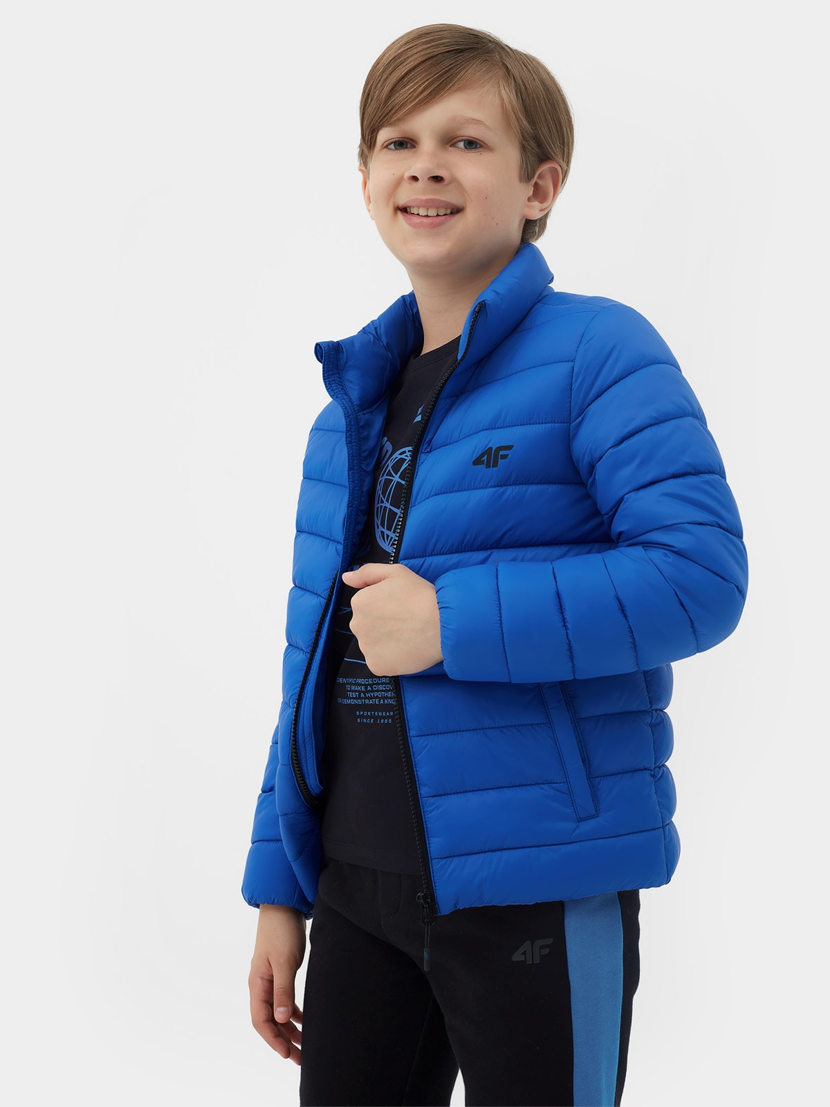 Kurtka puchowa z wypełnieniem syntetycznym chłopięca