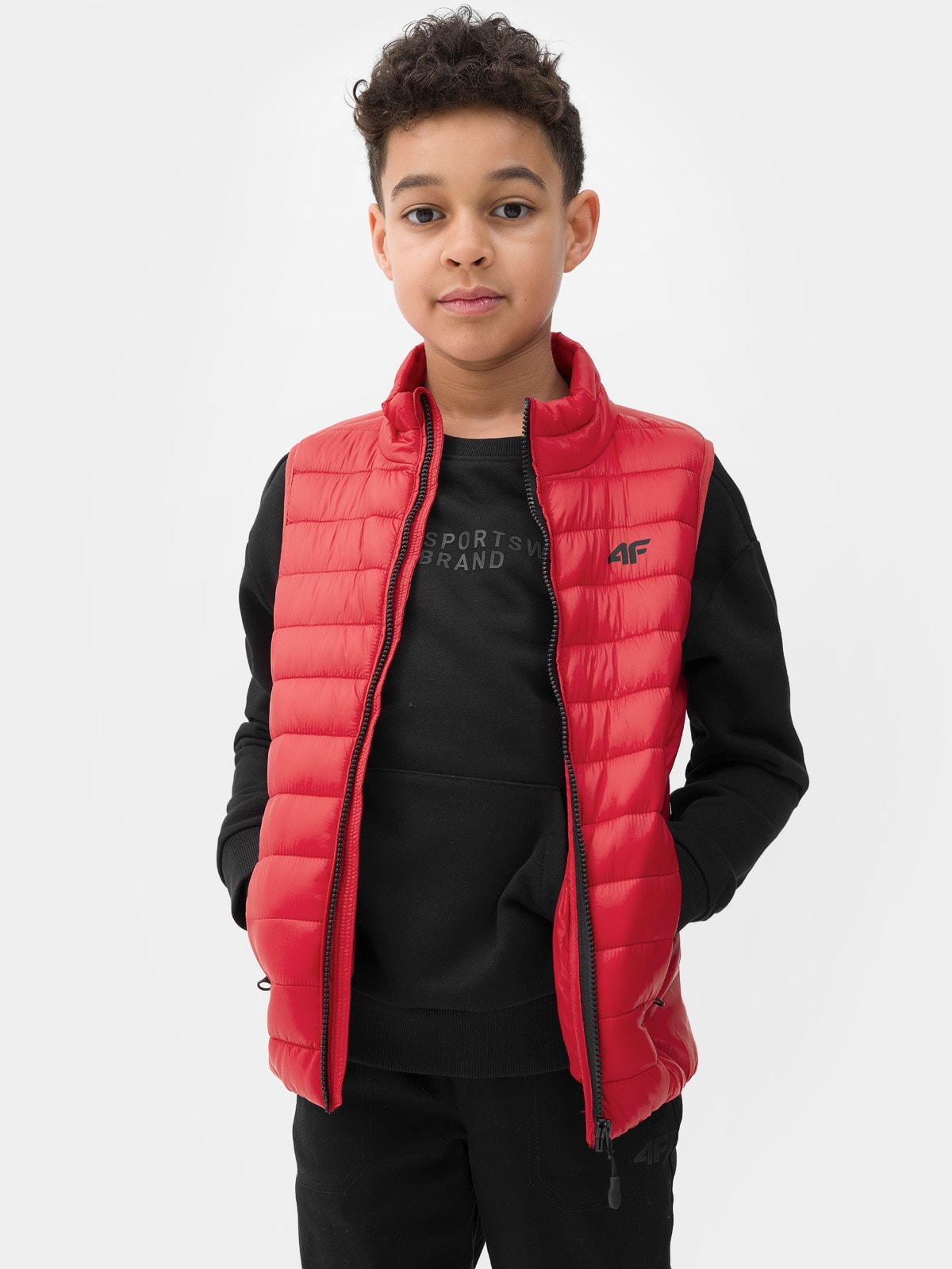Bezrękawnik puchowy z wypełnieniem syntetycznym chłopięcy