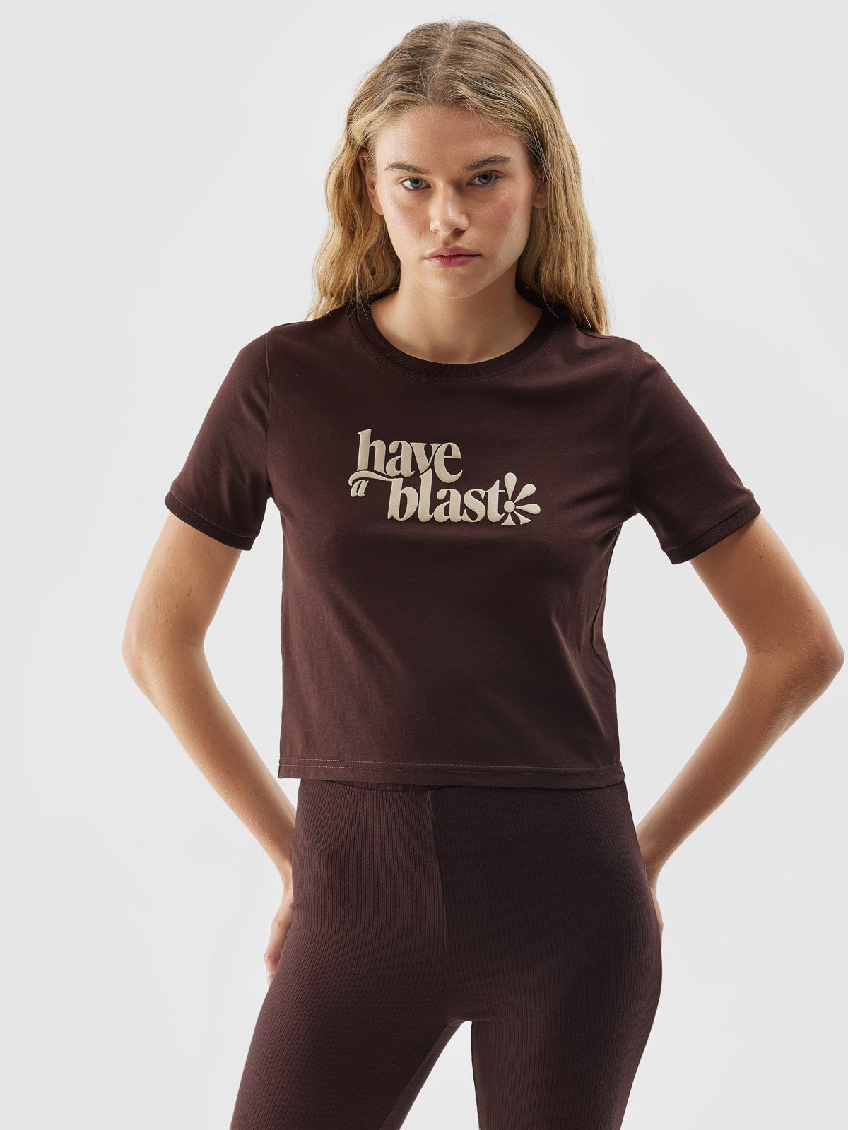 T-shirt z bawełny organicznej damski