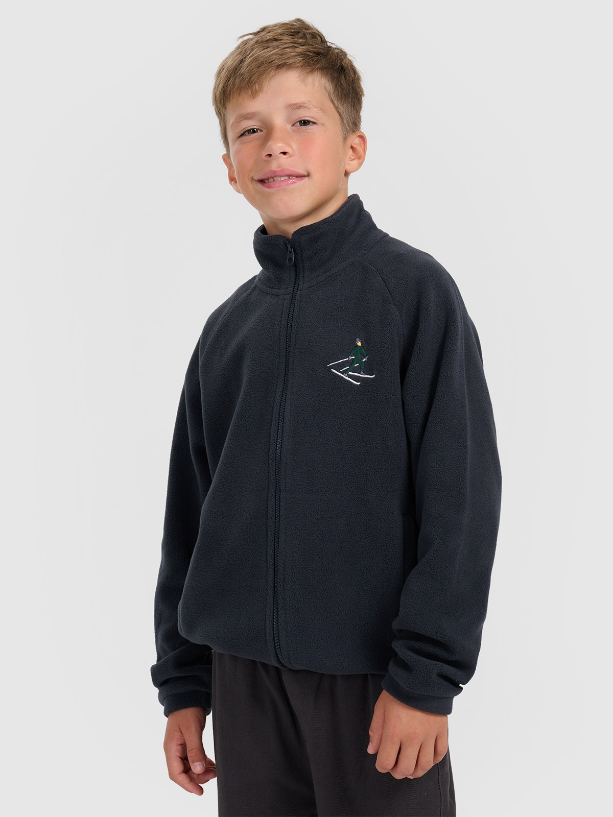 4F Polar regular ze stójką chłopięcy - granatowy 122 (6-7 lat)