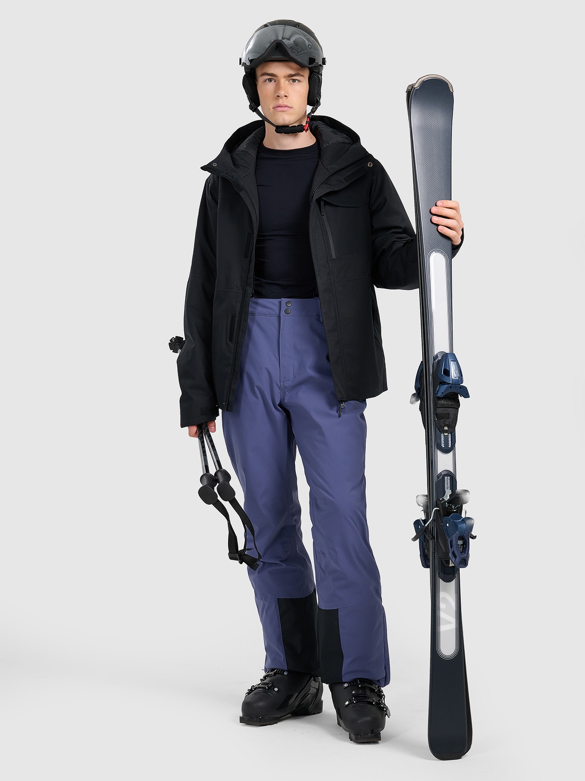 4F Spodnie narciarskie membrana 5000 męskie - granatowe L