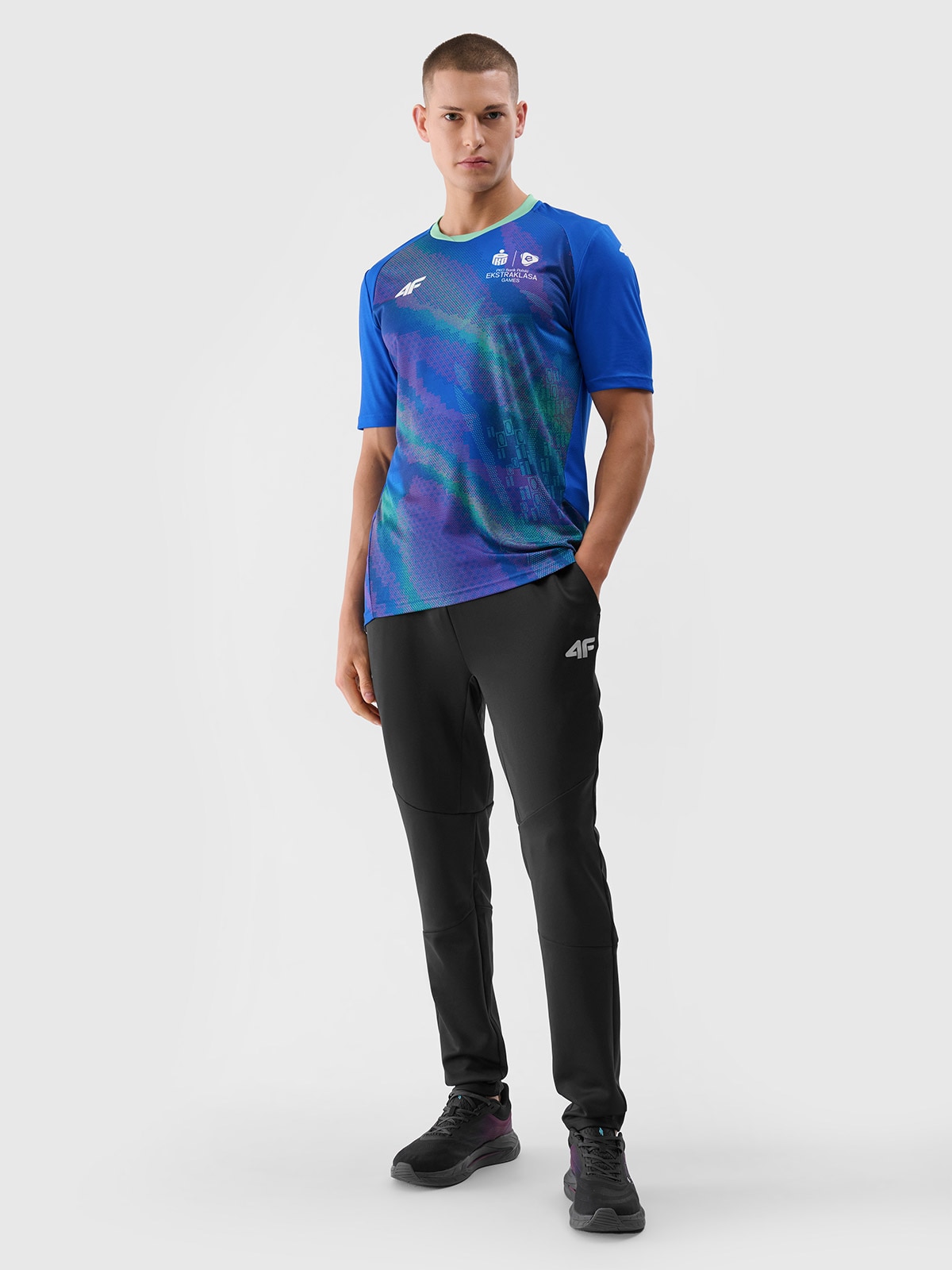 Spodnie treningowe szybkoschnące męskie - czarne