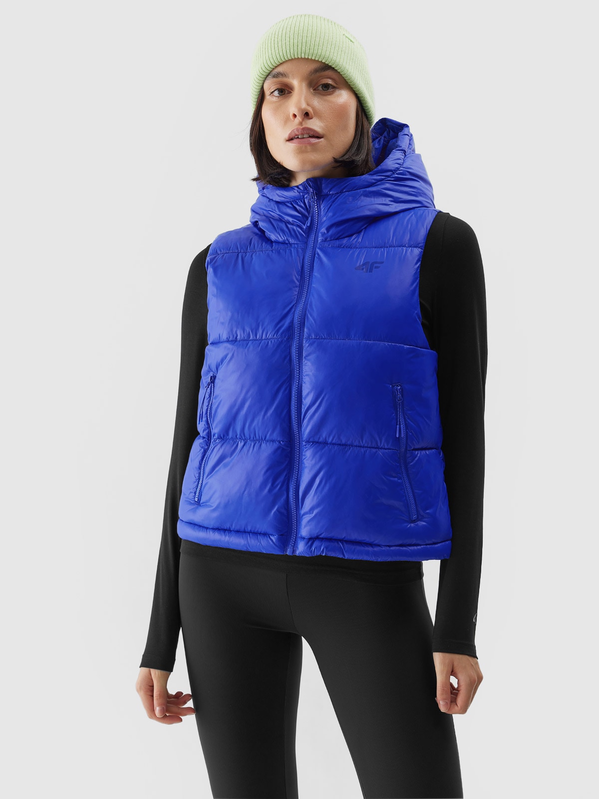 Bezrękawnik puchowy z wypełnieniem syntetycznym damski