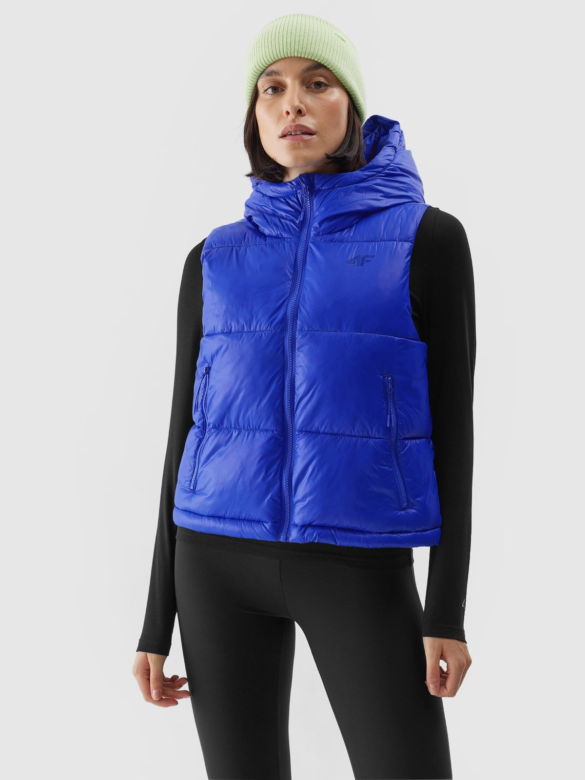 Bezrękawnik puchowy z wypełnieniem syntetycznym damski