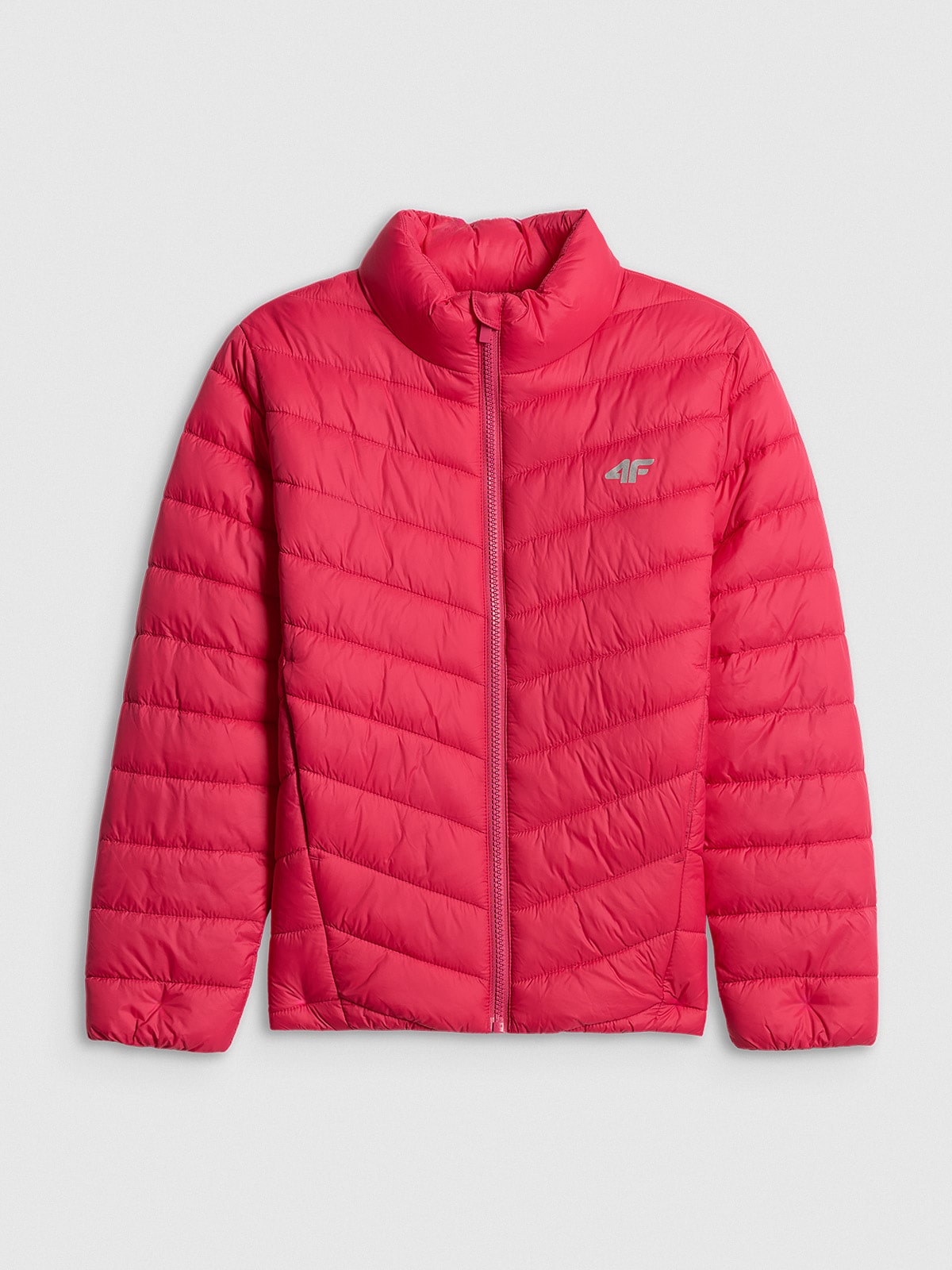 4F Kurtka z wypełnieniem syntetycznym dziewczęca - różowa 152 (11-12 lat)
