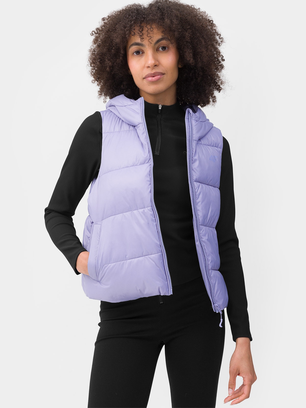 Bezrękawnik puchowy z wypełnieniem syntetycznym damski