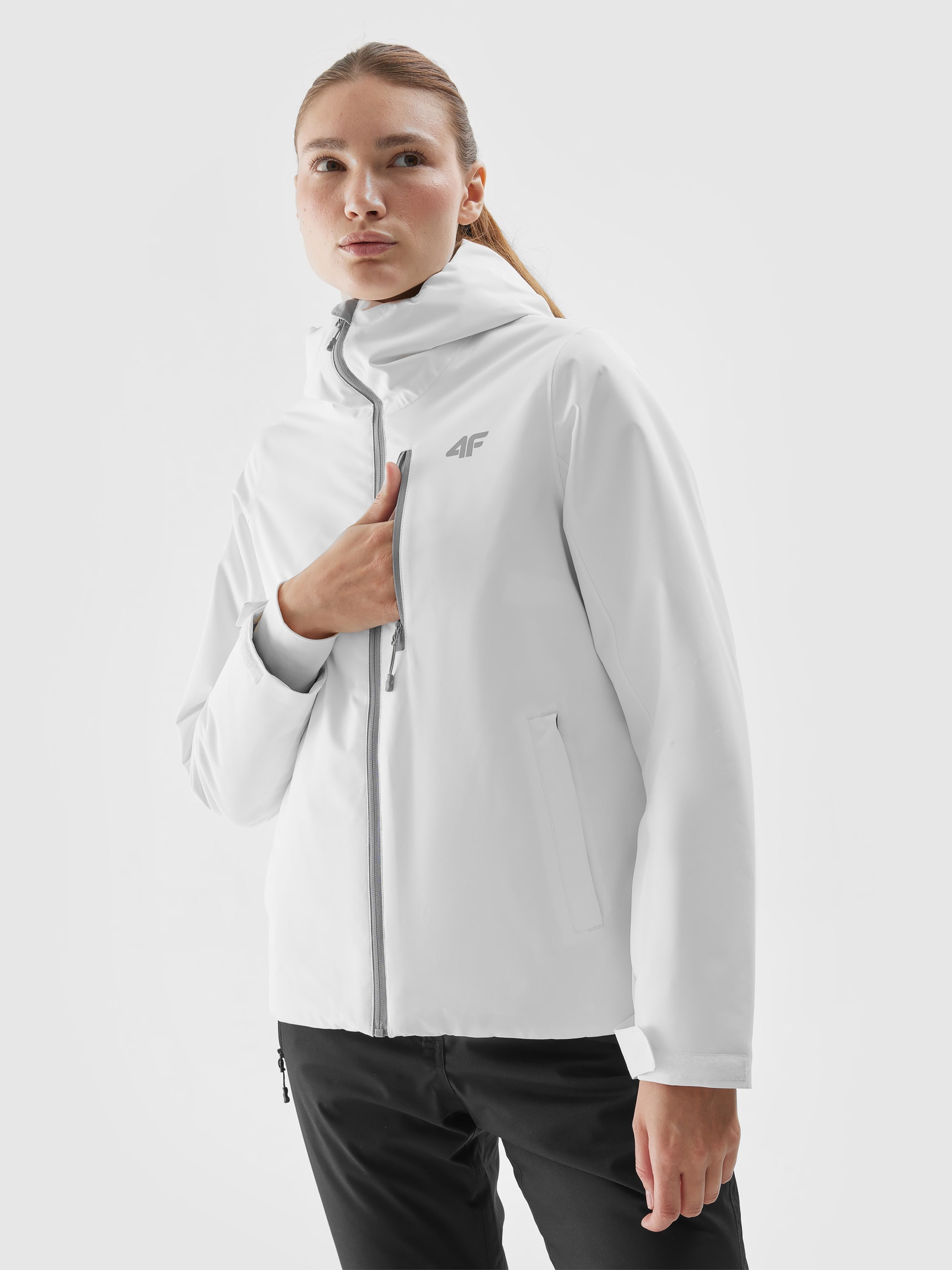Kurtka narciarska membrana 5000 damska - biała