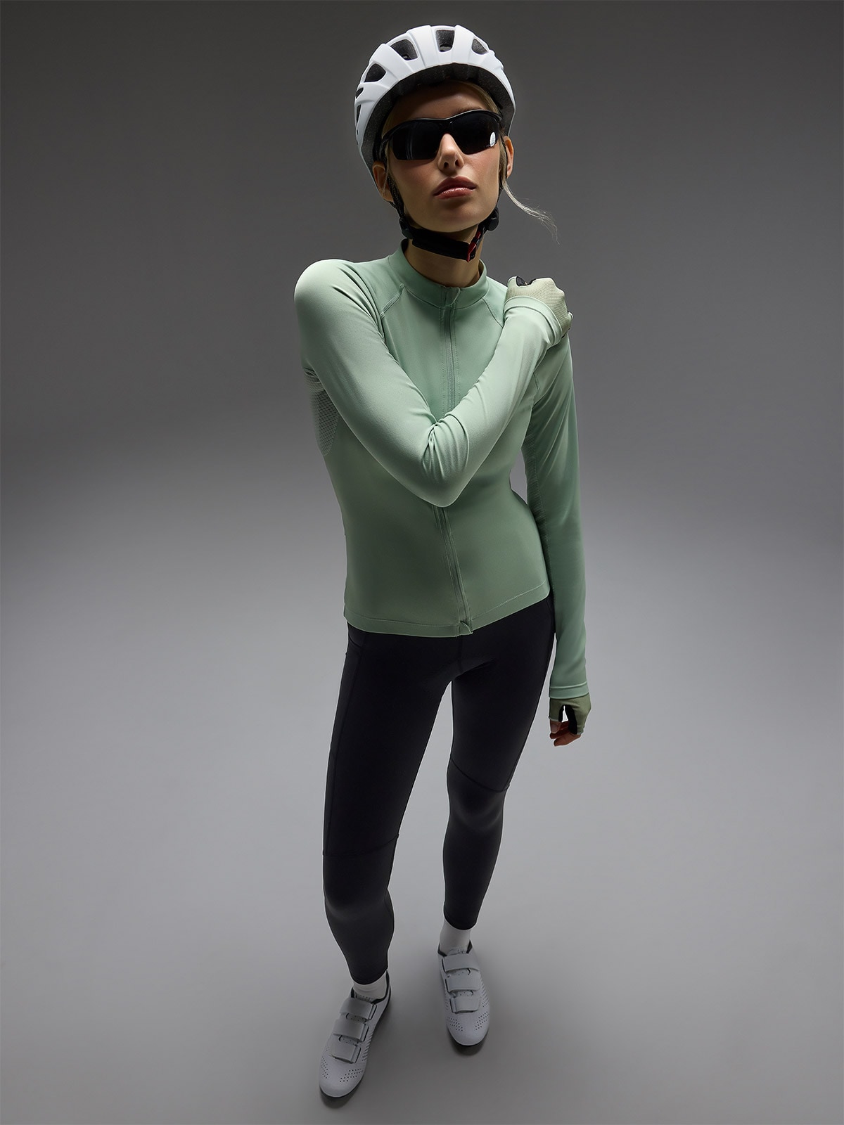 4F Legginsy rowerowe z żelowo-piankową wkładką i szelkami damskie - czarne XL