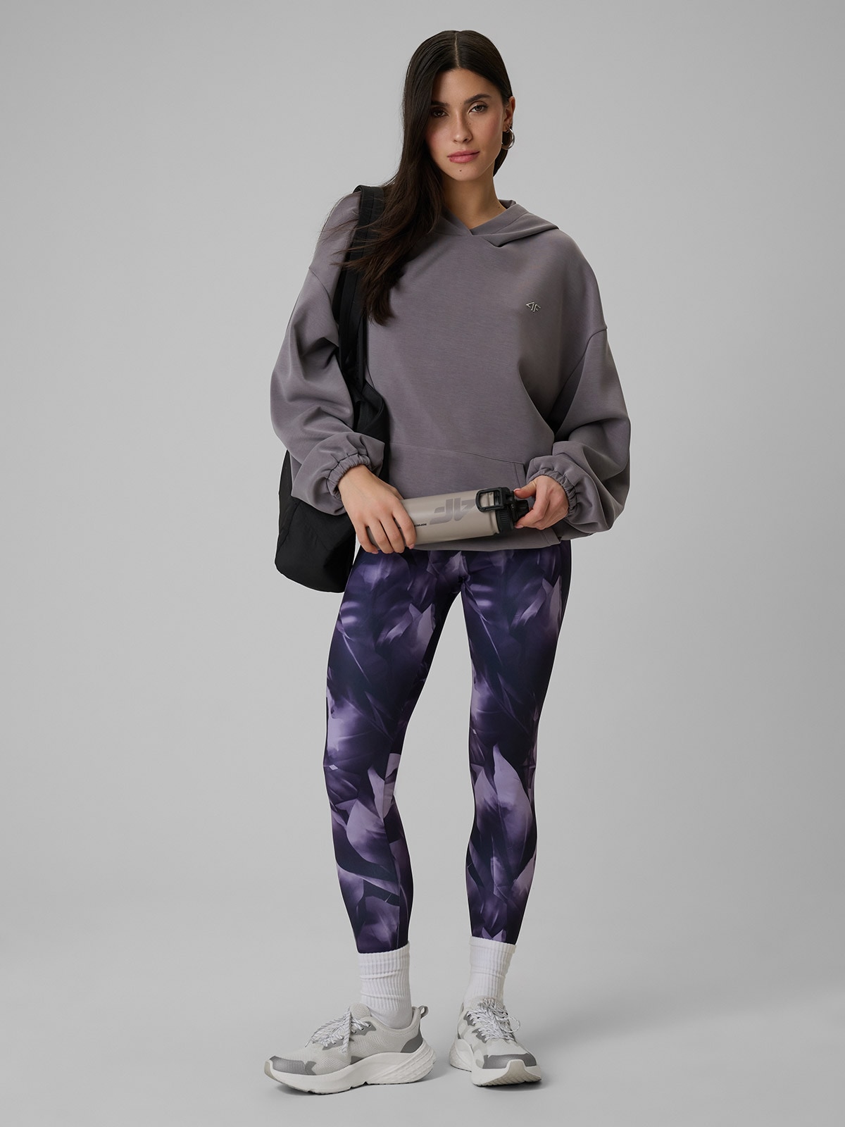 4F Legginsy dzianinowe damskie - multikolor XL