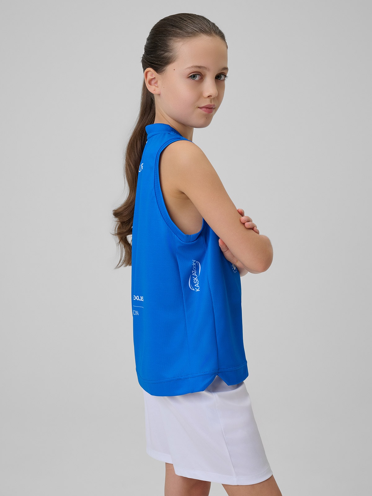 4F Koszulka meczowa replika wyjazdowa z sezonu 2025/26 dziecięca 4F x Enea AZS AJP Gorzów Wielkopolski - niebieska 110/116