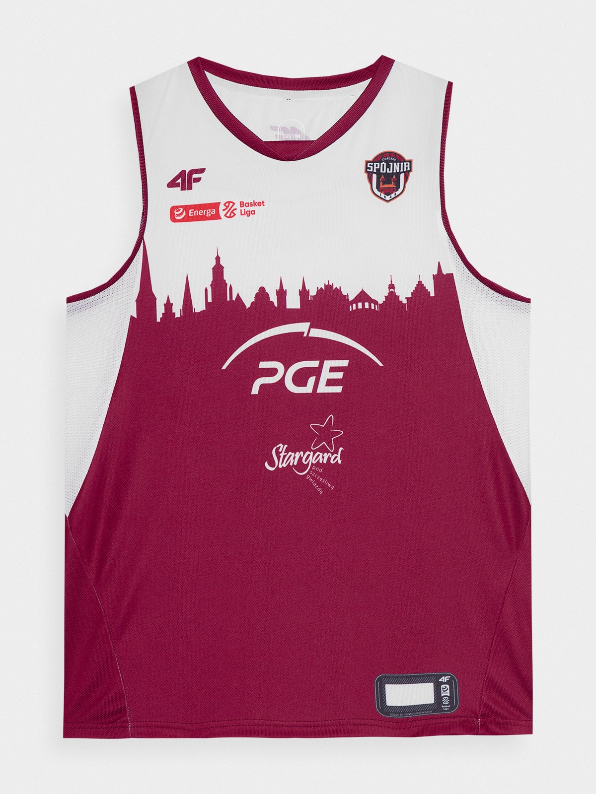 4F Koszulka replika wyjazdowa z sezonu 2022/23 chłopięca 4F x Spójnia Stargard 110/116