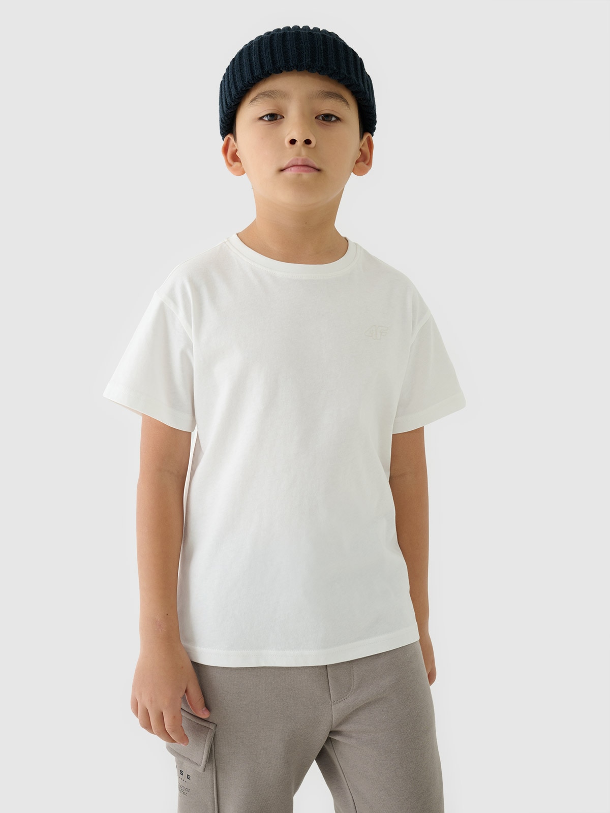 4F T-shirt gładki (2-pack) dziecięcy - multikolor 158/164 (12-14 lat)