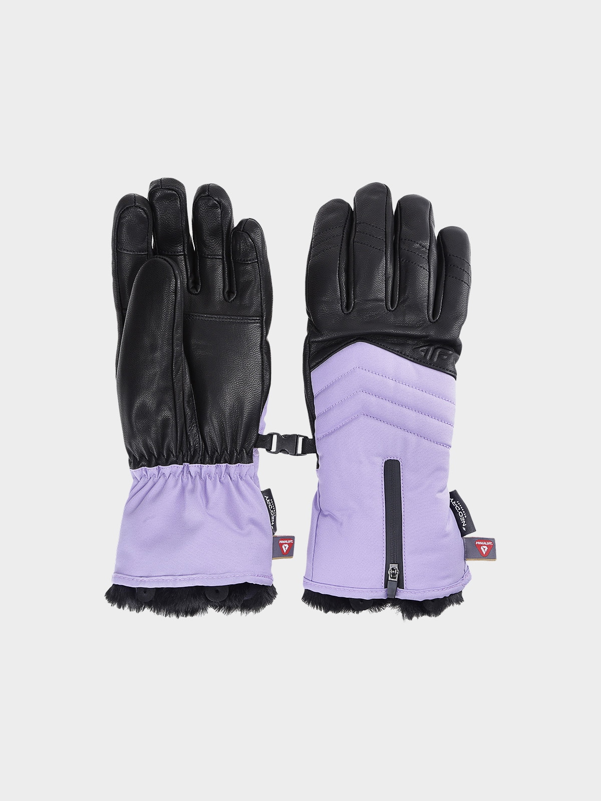 4F Rękawice narciarskie Primaloft Gold membrana 10000 damskie - fioletowe L