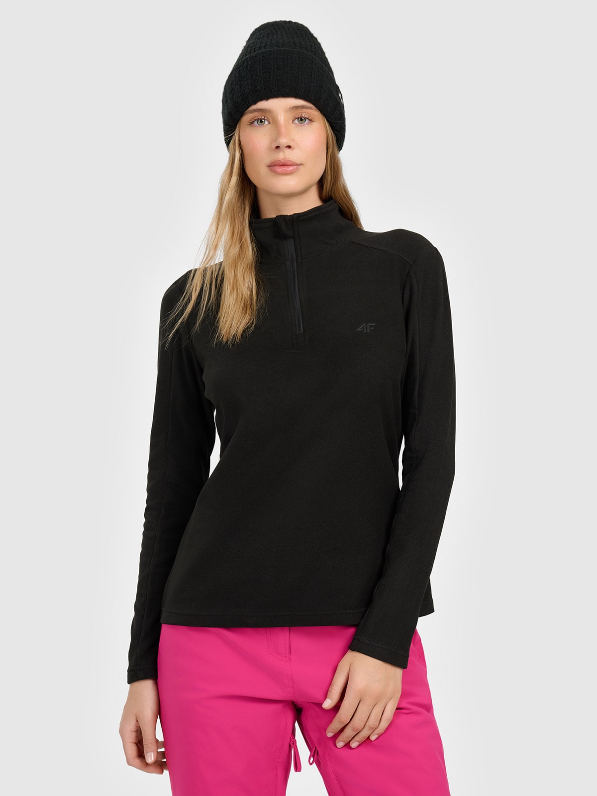 4F Bielizna termiczna polarowa (góra) damska - czarna XXL