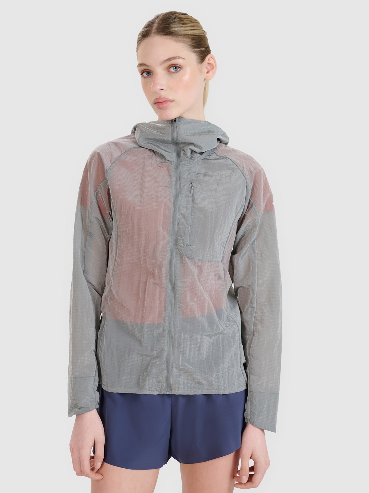 4F Kurtka do biegania Ultralight damska - szara M