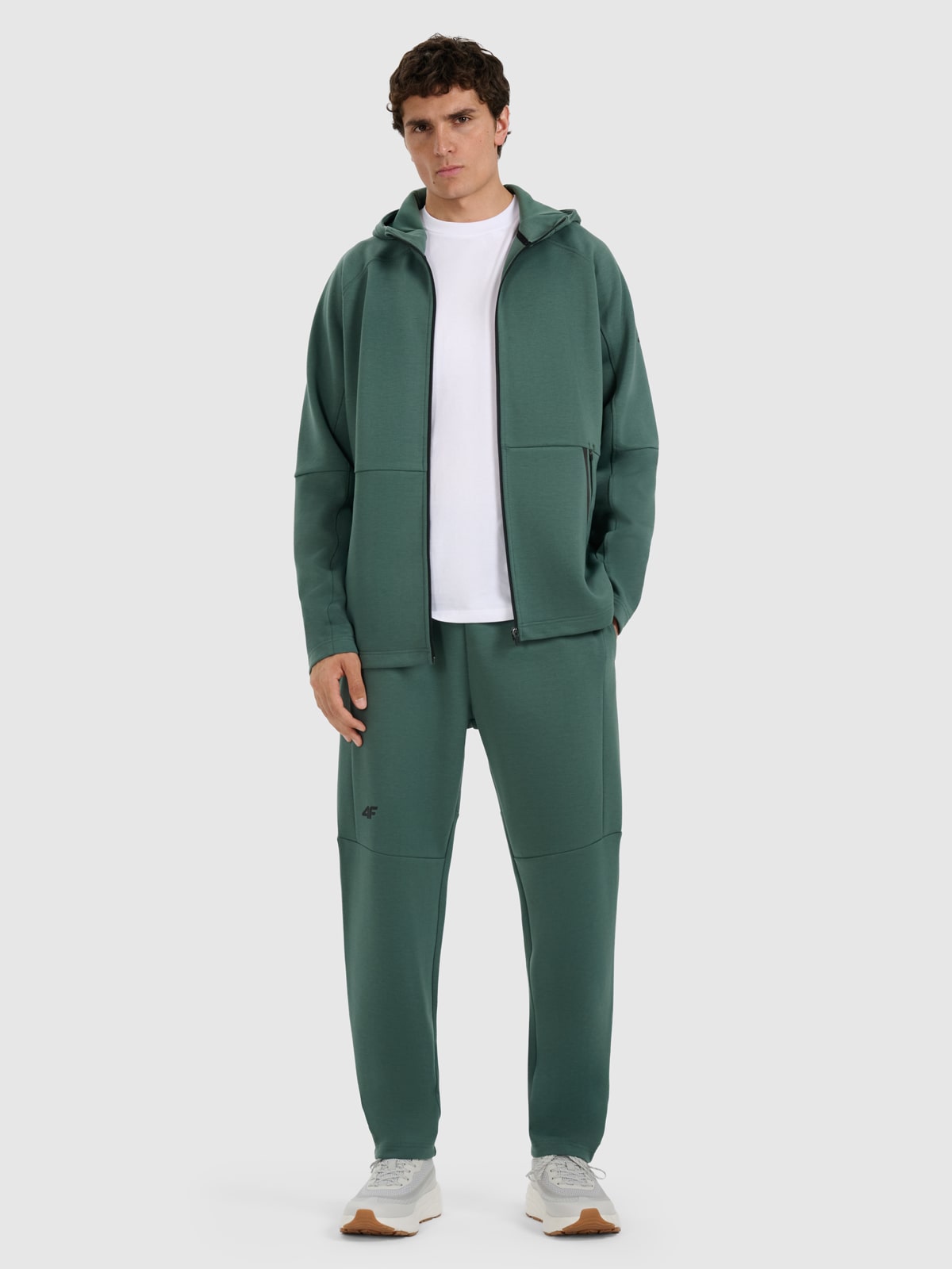 4F Spodnie dresowe joggery męskie - zielone XXL