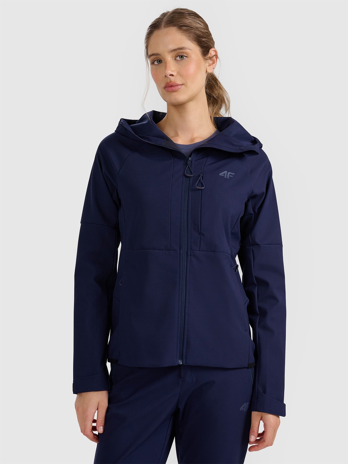 4F Kurtka softshell wiatroodporna membrana 10000 damska - granatowa XS