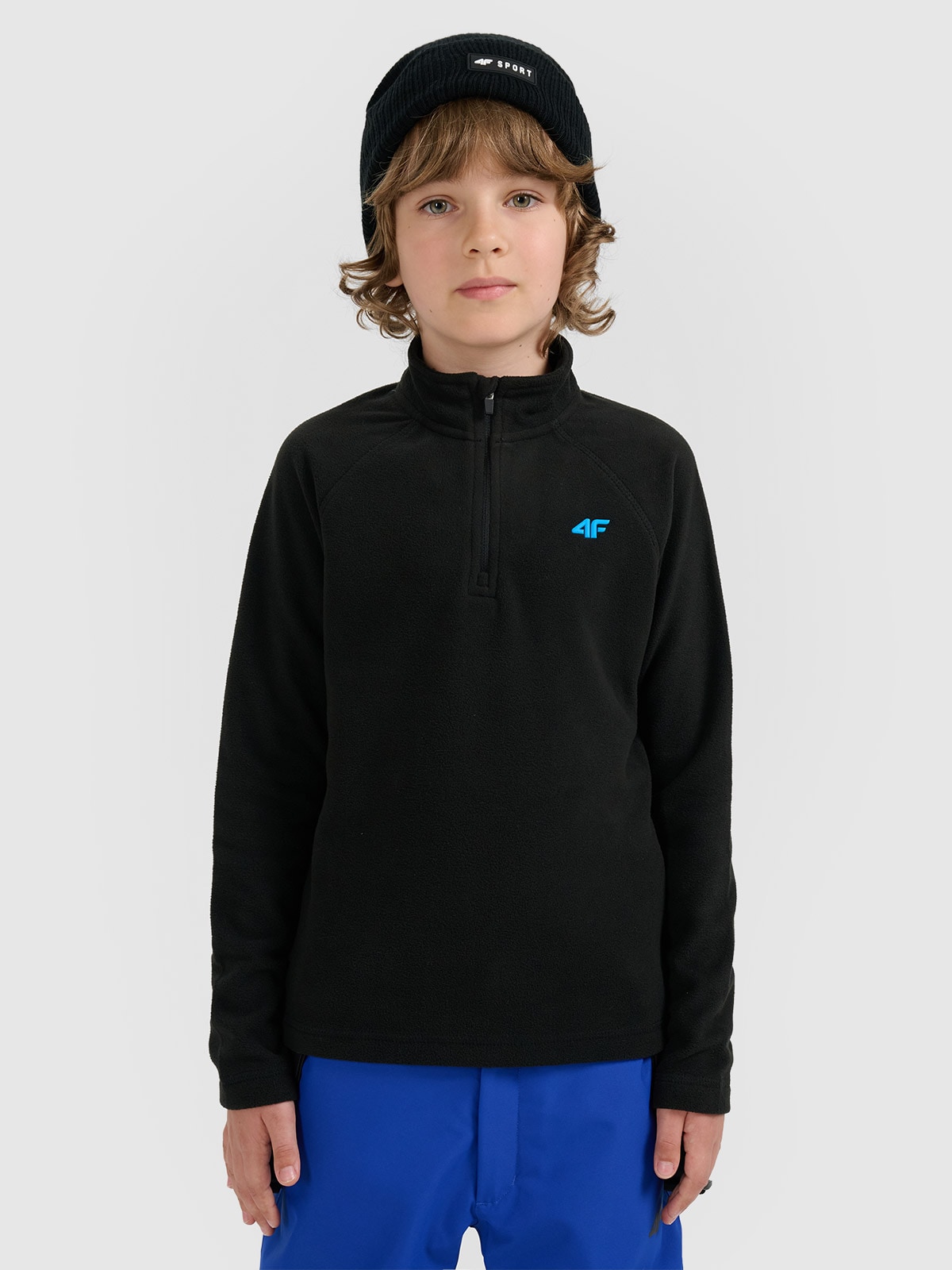 4F Bielizna termiczna polarowa (góra) chłopięca - czarna 122/128 (6-8 lat)