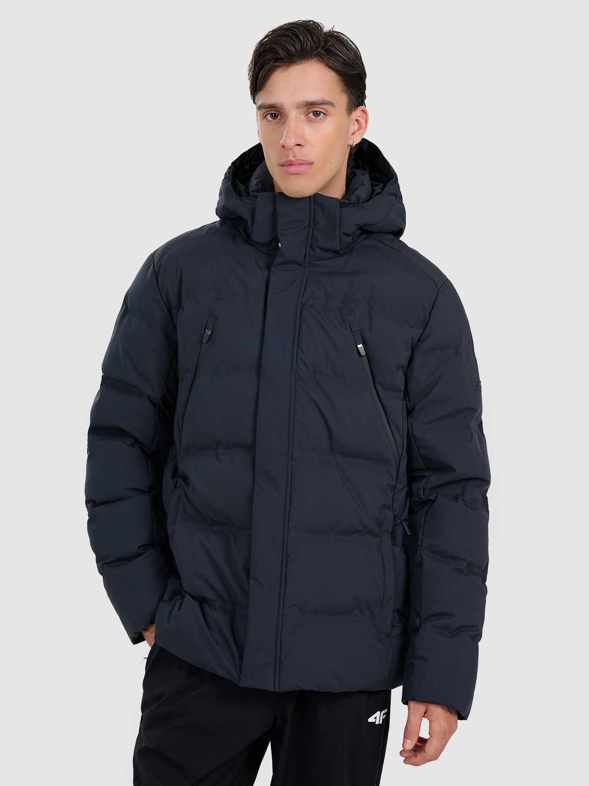 4F Kurtka puchowa z wypełnieniem syntetycznym membrana 10000 męska - czarna M