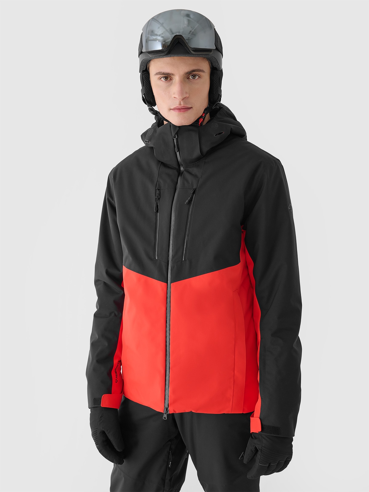 4F Kurtka narciarska membrana Dermizax 20000 męska - czerwona 3XL