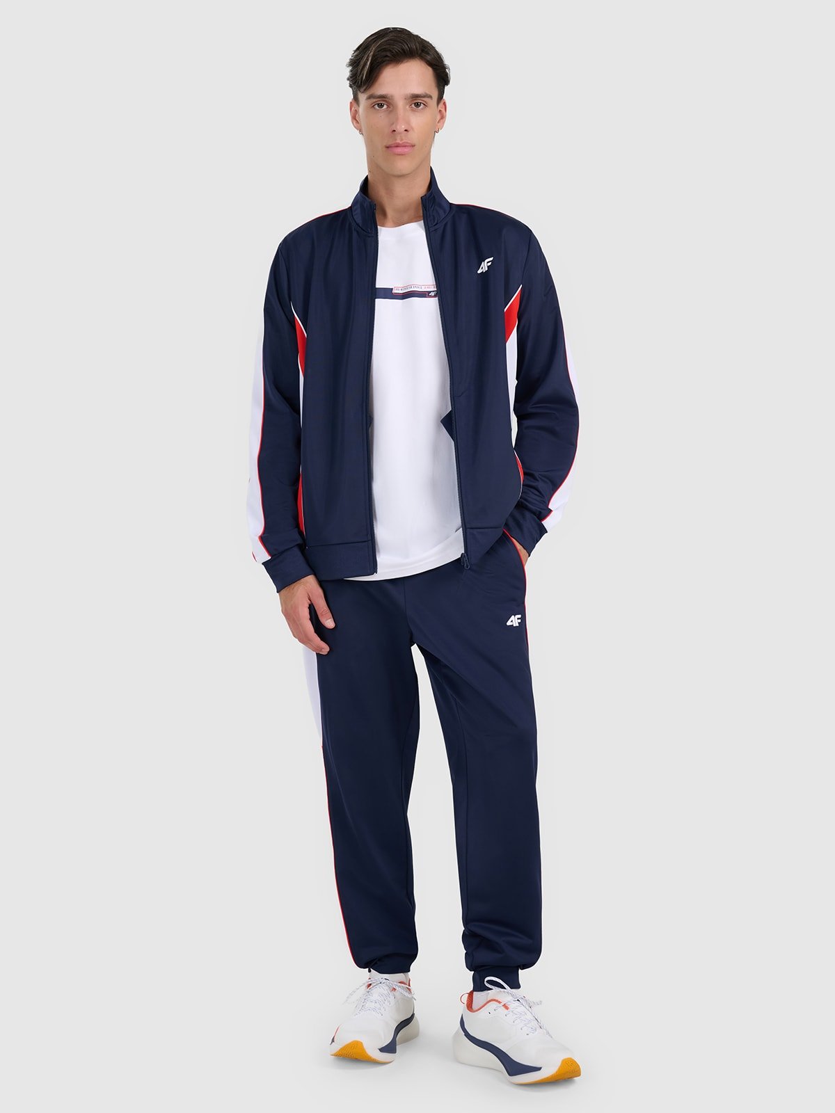4F Spodnie dresowe joggery męskie - granatowe M