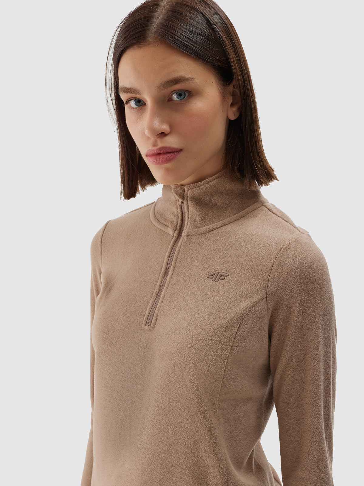 4F Bielizna termiczna polarowa (góra) damska - brązowa XXL