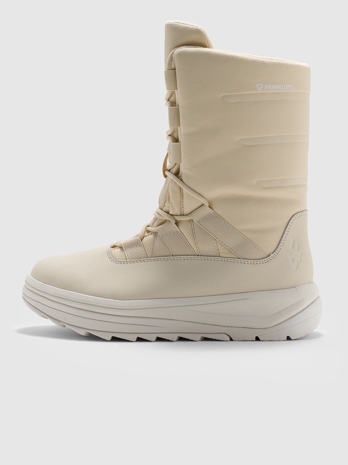 4F Buty zimowe śniegowce INUA z ociepliną Primaloft damskie - beżowe 41