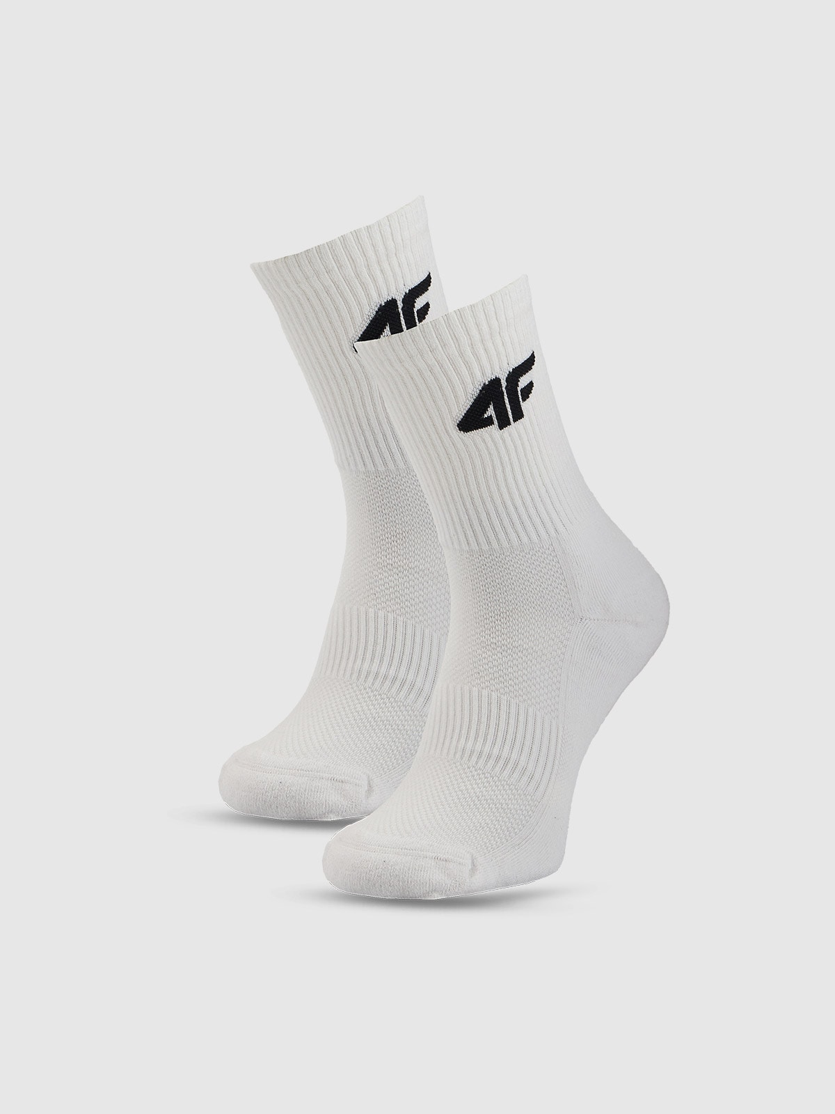4F Skarpetki treningowe za kostkę (2-pack) uniseks - białe 35-38