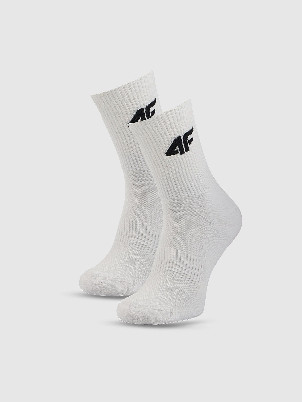 4F Skarpetki treningowe za kostkę (2-pack) uniseks - białe 35-38