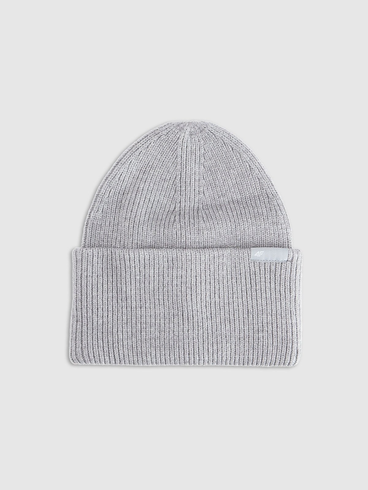 4F Czapka beanie uniseks - szara Uniwersalny