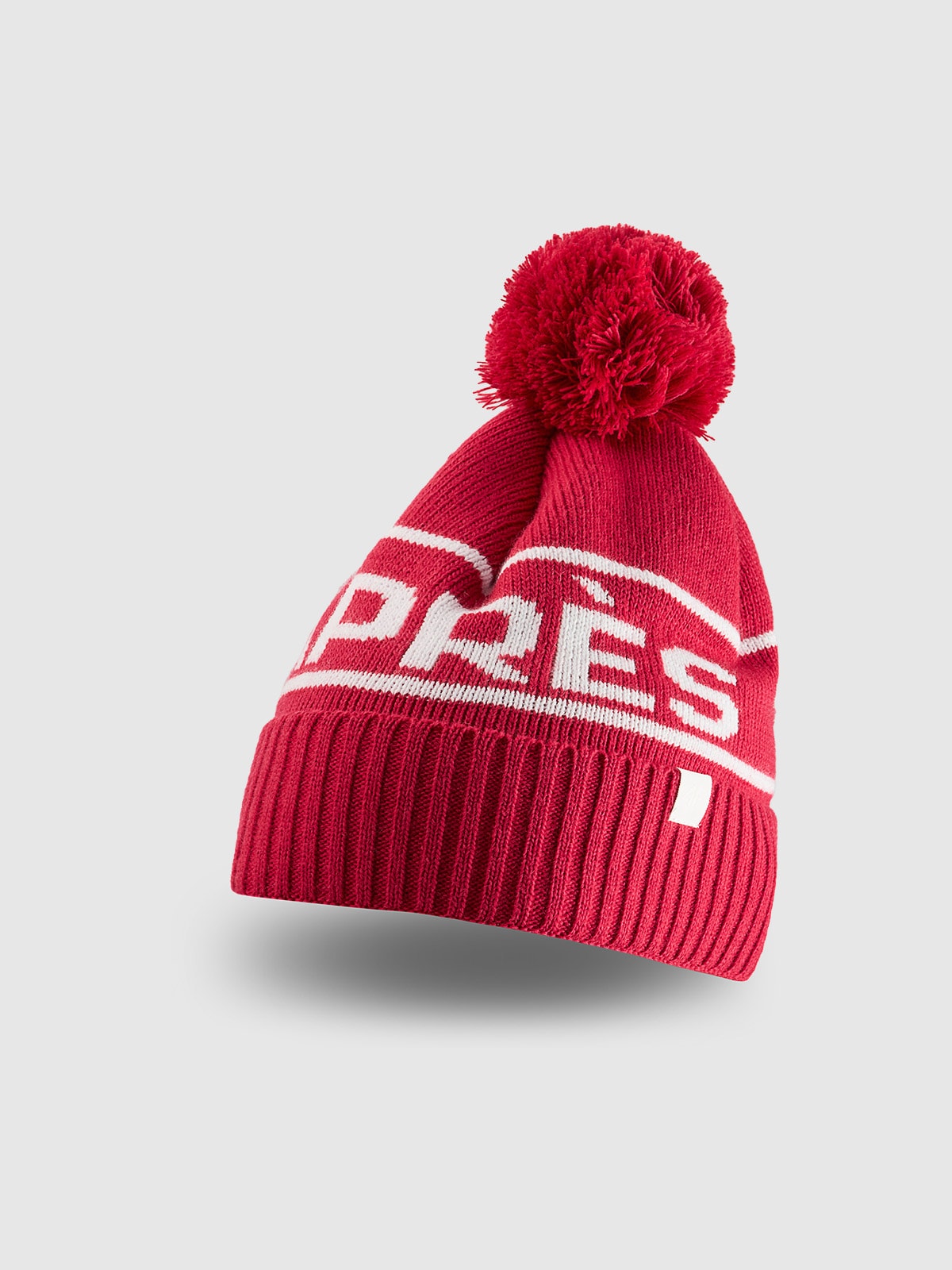 4F Czapka zimowa z dodatkiem wełny damska - czerwona M