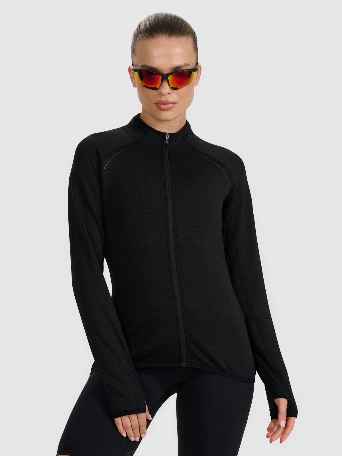 4F Bluza do biegania regular szybkoschnąca damska - czarna L