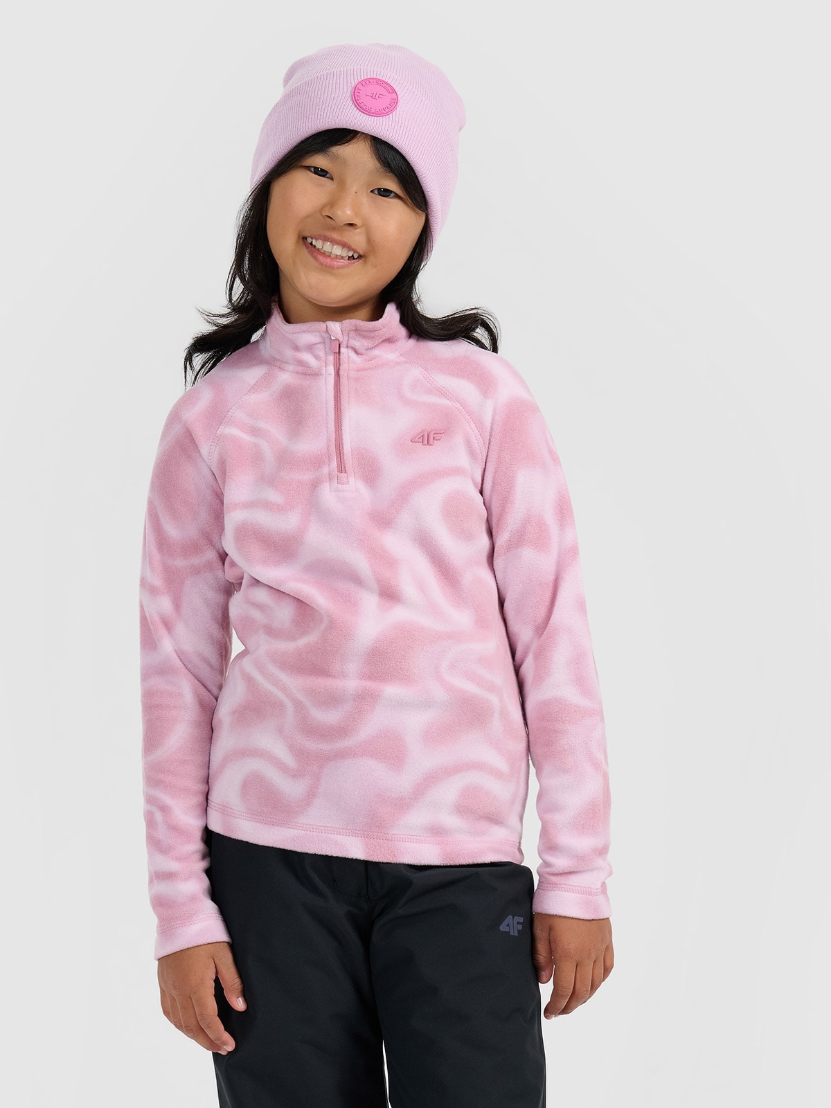 4F Bielizna termiczna polarowa (góra) dziewczęca - różowa 134/140 (8-10 lat)