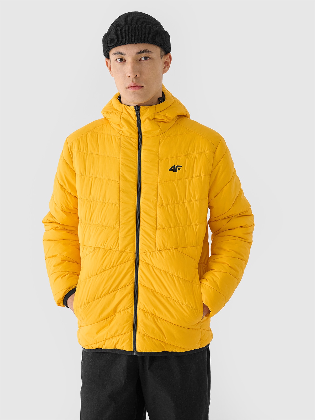 4F Kurtka puchowa dwustronna Primaloft Thermoplume męska - szara XL