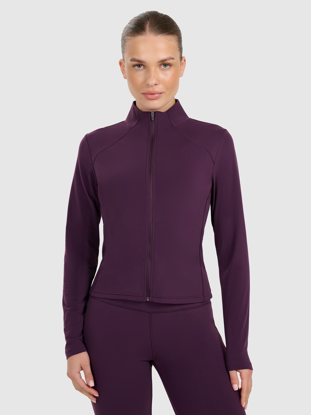 4F Bluza rozpinana bez kaptura damska - fioletowa XL