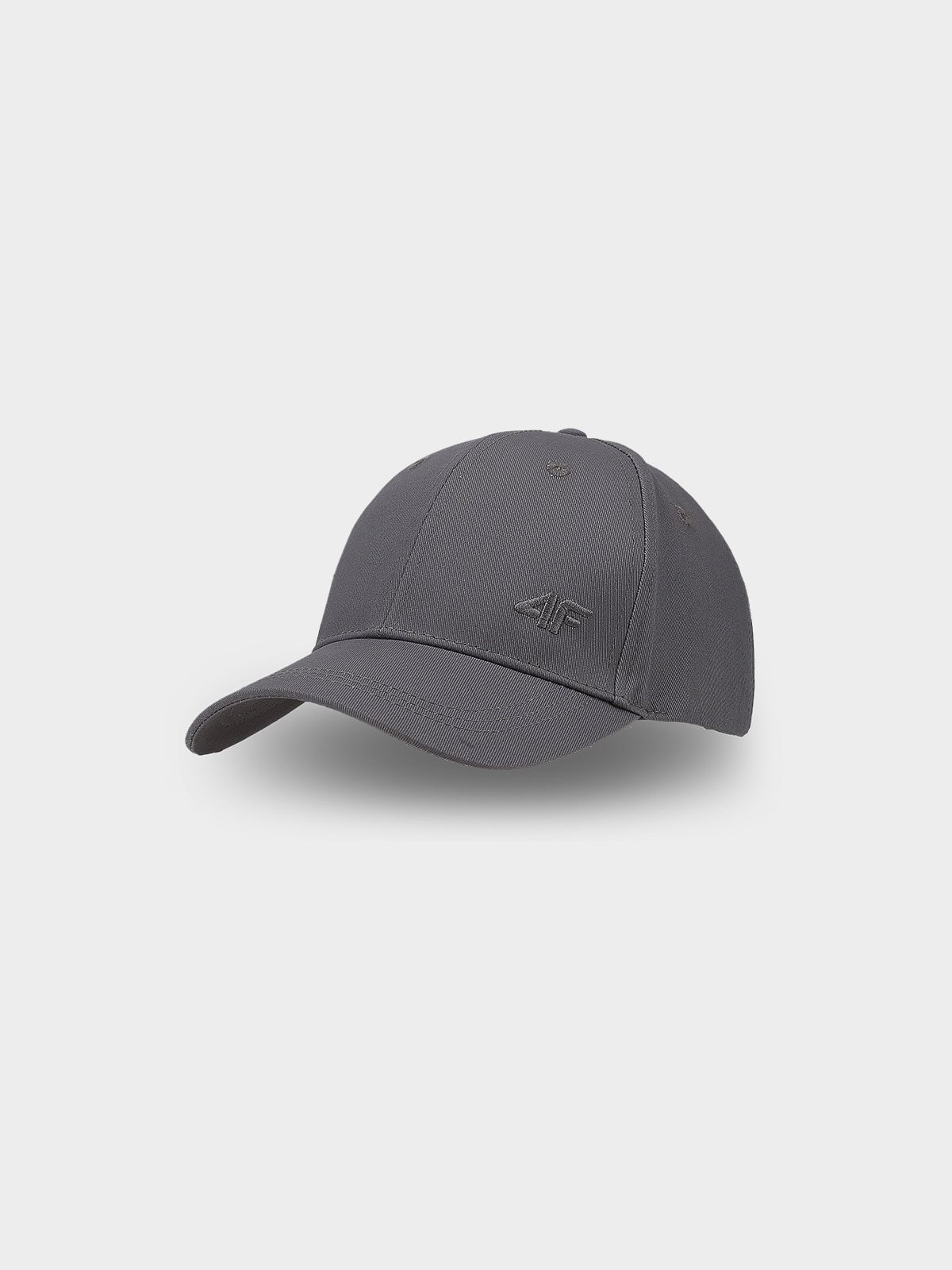 4F Czapka z daszkiem strapback uniseks - szara S/M