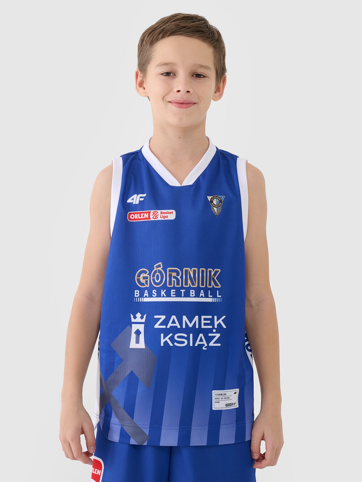 4F Koszulka meczowa replika wyjazdowa z sezonu 2024/25 dziecięca 4F x Górnik Wałbrzych 110/116