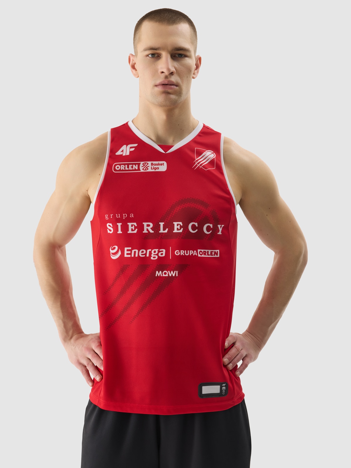 4F Tank top replika domowy z sezonu 2023/24 męski 4F x Czarni Słupsk - multikolor S