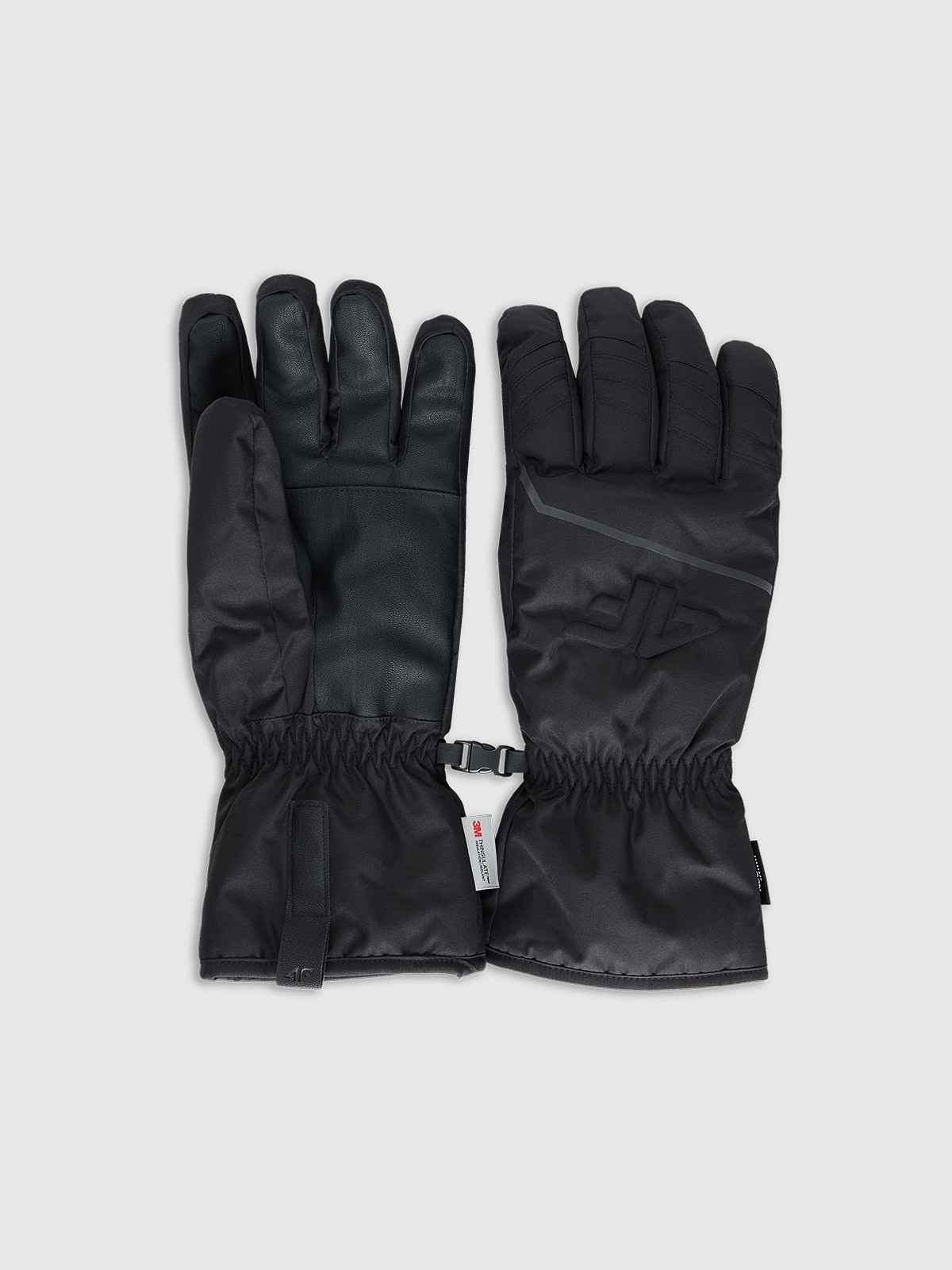 4F Rękawiczki narciarskie Thinsulate z membraną NeoDry męskie - czarne L