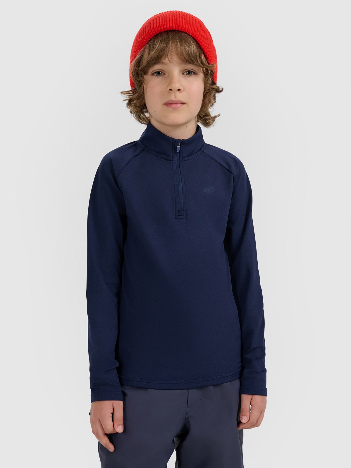 4F Bielizna termiczna ocieplana (góra) dziecięca - granatowa 146/152 (10-12 lat)