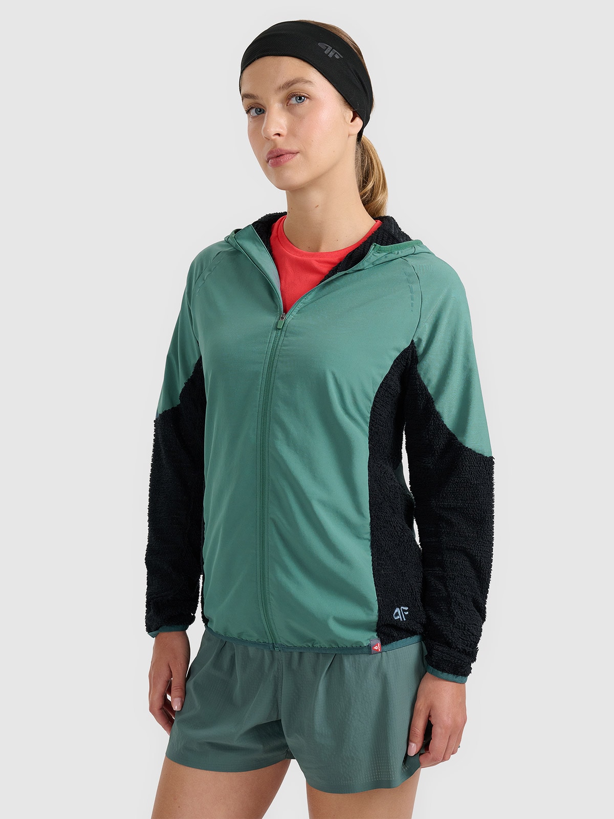 4F Bluza do biegania w terenie Primaloft Active damska - turkusowa M
