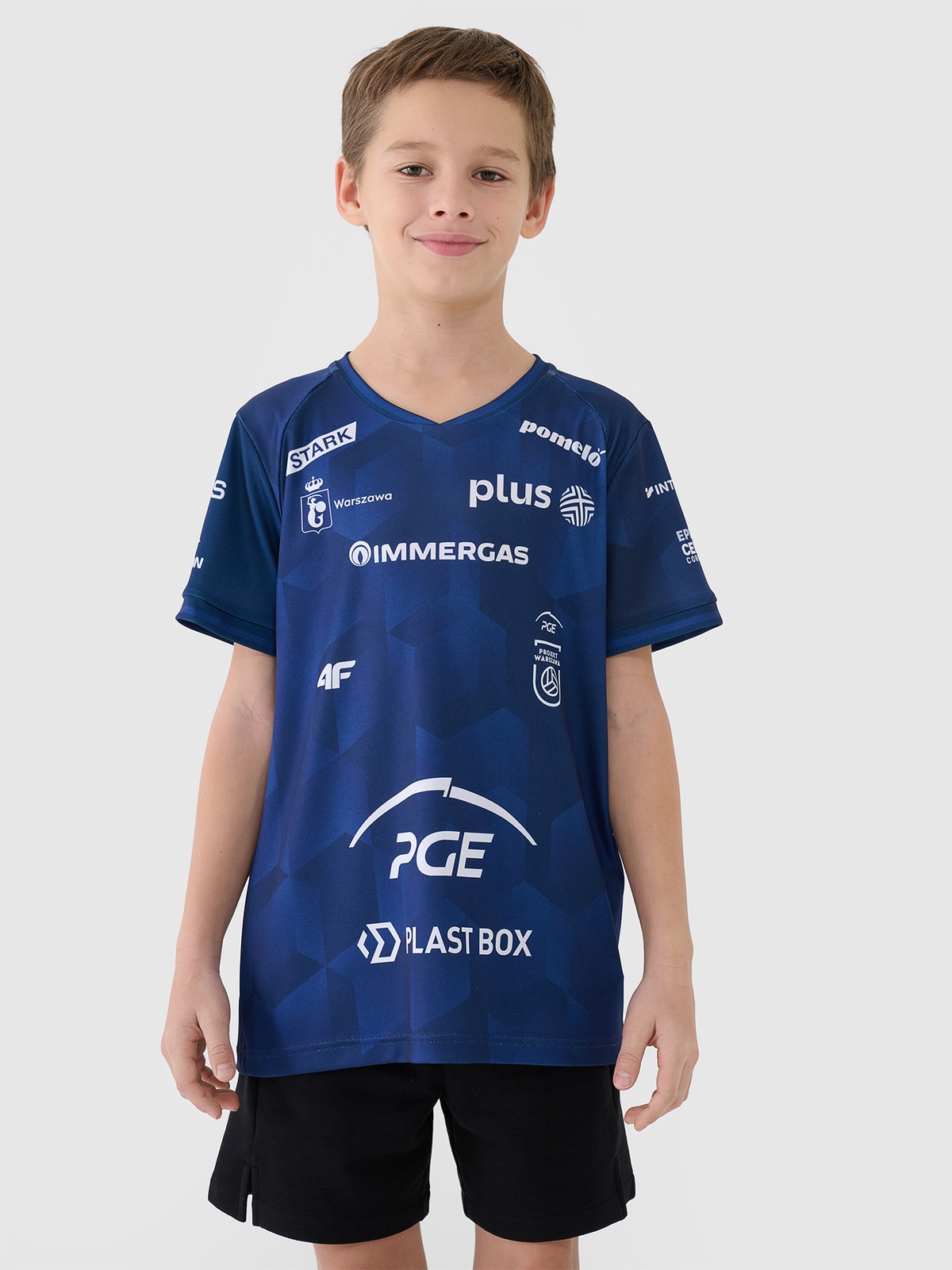 4F Koszulka meczowa replika wyjazdowa z sezonu 2024/25 dziecięca 4F x PGE Projekt Warszawa - multikolor 98/104