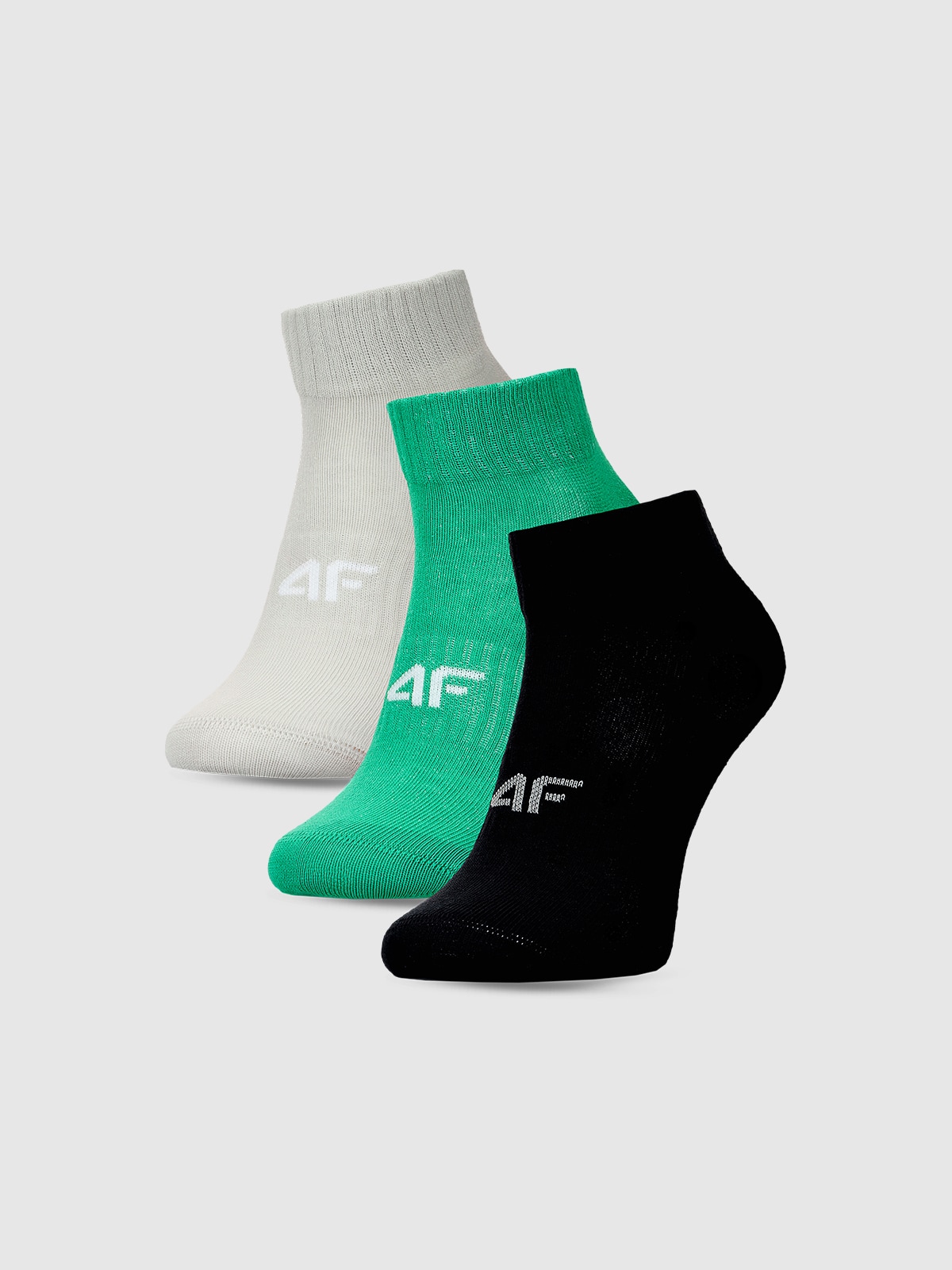 4F Skarpetki casual za kostkę (3-pack) chłopięce - multikolor 35-37